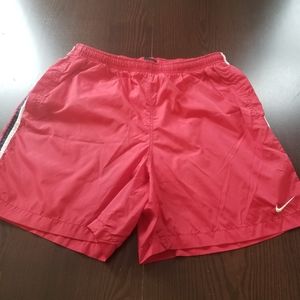 Nike Red Windbreaker Swimtrunks / Shorts Size XL